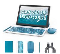 ATOZEE 10 inch Tablet with Keyboard Android 15 Tablets 2 in 1 Tablet 18GB RAM 128GB Supports 2TB Expansion Tablets Include Case Mouse Stylus 6000mAh Battery 2MP+8MP Dual Camera 5G WiFi6 10.1" Tableta