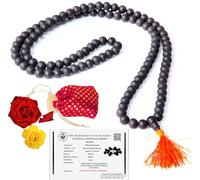 ATOZEE STORE Karungali Malai Original 108 Beads | Natural Black Ebony Wood Mala for Men & Women | Spiritual Healing Necklace for Meditation, Puja, Yoga, Energy Balance