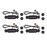 ATOZS 4X Pre-Wired 6-String Single Coil Pickup Harness with Volume & Tone Pots for Electric Cigar Box