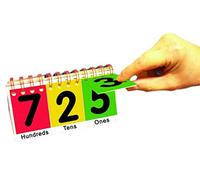 ATP Child/Pupil Desktop Place Value Flip Chart - Learn About Place Value - School/Home Numeracy Resource - Th.H.T.U. or H.T.U (H.T.U.)