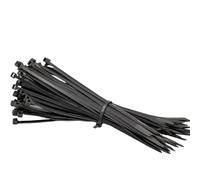 ATP Consumables Cable Ties 140mm x 3.6mm - Black Zip Ties - Pack of 100 - Under Desk Cable Management - Durable Nylon - Tensile Strength - Reusable Cable Ties - Cable Lock - Office Accessories