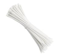 ATP Consumables Cable Ties 140mm x 3.6mm - White Zip Ties - Pack of 100 - Under Desk Cable Management - Durable Nylon - Tensile Strength - Reusable Cable Ties - Cable Lock - Office Accessories