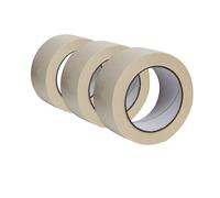 ATP Consumables Masking Tape 75mm x 50m - 0.12mm Thickness - Painting Tape - General Purpose - Decorating Tape - Ideal for Painting, DIY Projects, and Surface Protection - Decorating Tools - 3 Rolls
