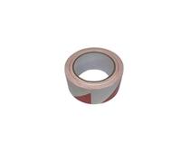 ATP Consumables Non Adhesive Barrier Tape Red and White - PVC Safety Tape, 75mm x 500m x 20mm Thickness - High Visibility for Marking - The Warning Crime Scene Caution Tape - 1 Roll