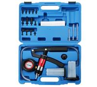 ATPEAM 21PCS Brake Bleeder Kit Hand Held Vacuum Pressure Pump Tester with Adapters One-Man Brake Clutch Fluid Oil Bleeding System Tool