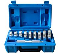 ATPEAM Bearing Race and Seal Bushing Driver Install Set, 1 Driver 9 Discs Collar Axle Housing, 10 PCS Master Universal Aluminum Bush Drive Seal Universal Kit for Automotive Wheel Bearings