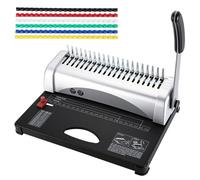 ATPEAM Comb Binding Machine Punch 12 Sheets for Letter Size, A4, A5