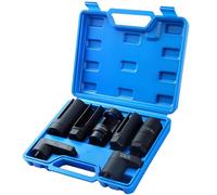 ATPEAM Lambda Probe Socket 22 mm 7 Pieces Oxygen Sensor Removal Wrench | 7pcs 22-1.063-1.142 Inch, 3/8 & 1/2 Inch Drive, Carbon Steel, Oxygen Sensor