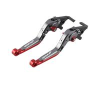 ATPONCX Brake Clutch/Fit for CFMOTO 450MT MT450 450 MT 2023 2024 Motorcycle Adjustable Brake Clutch Lever Clutch Brake Anti-Fall Break Folding CNC(Titanium Red)