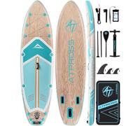ATPROSS 10'6''x33''Inflatable Stand Up Paddle Board, 400lbs Extra Wide Blow Up Paddle Board, Premium SUP Accessories Kit & Backpack, Non-Slip Stable Deck Boat for Yoga Fishing Surf