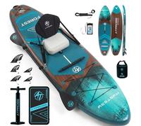 ATPROSS 12'x36 Inflatable Paddle Board, 500lbs Extra Wide Stand Up Paddleboard for Adults with Blow Up Kayak Non-Slip Stable Deck Boat, Premium SUP Accessories Kit & Backpack, Tailored 5 Fins