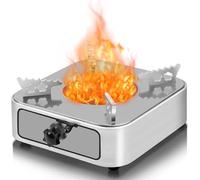 ATPWONZ Portable Camping Stove,Mini Alcohol Stove, Solid Fuel Camping Stove,Adjustable Firepower Drawer Camping Cooking Stove Burner Stove for Barbecue Hotpot Picnic Outdoors Cooking