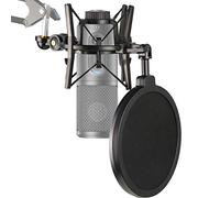 ATR2500X Mic Shock Mount with Pop Filter to Reduce Vibration Noise, Shockmount Matching Mic Boom Arm Stand for Audio-Technica ATR 2500X and ATR2500 USB Condenser Microphone by YOUSHARES