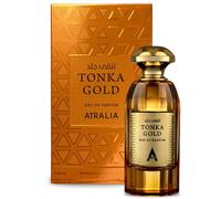 Atralia Tonka Gold Eau de Parfum 100ml - Warm, Spicy Scent | Warm Spicy Gourmand - Cognac, Cinnamon, Tonka Bean & Vanilla