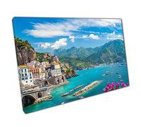 Atrani Town Amalfi Coast Italy Wall Art Print On Canvas Picture For Home Office Decor 76x51cm (30x20In)
