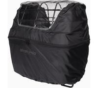 AtranVelo Bicycle Cycle Bike Rainy Duo Cover Basket Rain Cover With Window Black