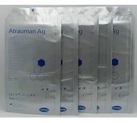 Atrauman Ag Silver-Impregnated Non-Adherent Dressings - 10cm x 20cm, Pack of 5 | Antimicrobial Wound Care