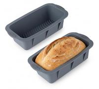 atrccs 2 Pack Silicone Loaf Pan, Nonstick & Heat Resistant Bread Loaf Pan for Baking Sourdough Bread, Cake, Brownie, Bread Pans for Homemade Bread, Silicone Molds for Baking