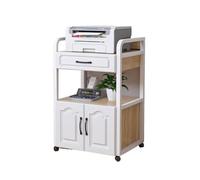 ATREDESES Printer Stand Home Storage Rack Simple Office Desk Side Floor Printer Storage Rack Organizing Rack Office Printer Stand With Storage(S:50CMX40CMX89CM)