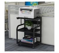 ATREDESES Printer Stand Printer Shelf Multi-layer Storage Rack Simple Modern Mobile Floor Desk Side Home Host Box Storage Rack Office Printer Stand With Storage(D)