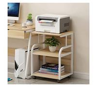 ATREDESES Printer Stand Printer Shelf Multi-layer Storage Rack Simple Modern Mobile Floor Desk Side Home Host Box Storage Rack Office Printer Stand With Storage(B)