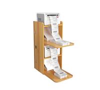 ATREDESES Printer Stand Printer Shelf Rack Office Paper Barcode Printer Rack Desktop Fast Copier Storage Rack Office Printer Stand With Storage(B)