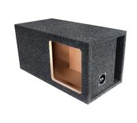Atrend 12” Dual Vented Subwoofer/Speaker Enclosure Subwoofer Box Designed for Kicker Solo-Baric Model L5 & L7 Subwoofers - Nickel Finish Speaker Terminal - Improves Audio Quality, Sound & Bass