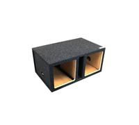 Atrend 12” Dual Vented Subwoofer/Speaker Enclosure Subwoofer Box Designed for Kicker Solo-Baric Model L5 & L7 Subwoofers - Nickel Finish Speaker Terminal. Let The Music Move You