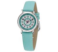 Atrium A31-106 Girls' Quartz Analog Watch 5 Bar PU Leather Strap Metal Case Light Blue Strap Strap, Bright Blue, Strap
