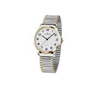 Atrium A37-64 Women's Analogue Quartz Watch with Stainless Steel Strap Flex Band Silver Gold Two-Tone, silver, Hat