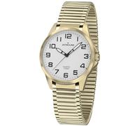 Atrium A48-60 Men's Watch Analogue Quartz Very Clear with Luminous Hands and Steel Strap Drawstring Gold