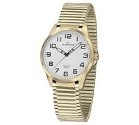Atrium A49-60 Women's Watch Analogue Quartz Very Clear with Luminous Hands and Steel Strap Drawstring Gold