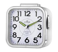 Atrium A530-0 Senior Alarm Clock Extra Clear Analogue Quartz No Ticking Large Numbers Extra Loud Bell Signal White