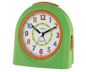 ATRIUM Alarm Analog Quartz Green/Orange A921-3 Without Tick with Light & Snooze