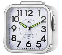 ATRIUM Alarm Analog Quartz Seniorenwecker White A530-0 without Ticking Large Pay