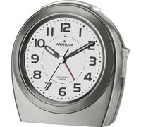 Atrium Alarm Clock Analog Quartz Anthracite A451-4 without Ticking Night Light