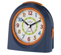 ATRIUM Alarm Clock Analog Quartz Blue/Orange A921-5 Without Tick with Light And