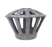 Atrium Drain Grating Cover - Drain Grate Cover, Circular Spherical Cast Iron Floor Replacement, Outdoor Pipe Accessories | Fits Three Four Six Inch Drainage Vents Roof Yard Garden Gutter Guard