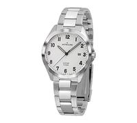 Atrium Men's Large Face Watch Stainless Steel Sapphire Glass Analogue Quartz 10 Bar with Date Display and Silver Stainless Steel Strap A45-30, silver, Classic