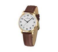 Atrium Women's Watch Analogue Quartz Extra Clear with Leather Strap Dark Brown Terra A37-27, dark brown, Classic