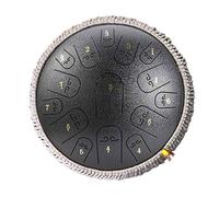 ATRNA 14 Inch Steel Tongue Drum, 15 Notes Percussion Instrument, Harmonic Handpan Drum, Tank Drum Chakra Drum for Meditation, Yoga and Zen