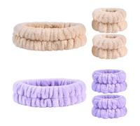 ATROCH 6 Pcs Spa Headband Wristband Set - Soft & Cozy for Makeup, Skincare, Face Washing & Face Masks Best Holiday Present for Her