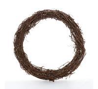 Atroy 6PCS Christmas DIY Rattan Wreath, 10 In Natural Grapevine Rattan DIY Crafts Wreath, Grape Vine Wreaths For Wedding, Christmas, Thanksgiving Decoration