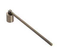 Atroy Candle Wick Trimmer, Stainless Steel Candle Accessory with Long Handle,Fire Extinguisher Made of Solid Brass Nickel Wood Candle Cover Tool for Safe Extinguishing