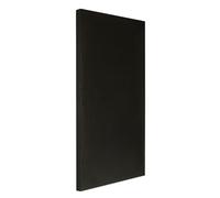 ATS Acoustics Sound Absorbing Microsuede Fabric Studio Acoustic Panel Wall Art 24" x 48" x 2" Square Edge (Black)