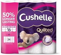 ATS DGLABS Quilted 50% Longer Lasting Toilet Tissue 16 Equals 24 Regular Rolls