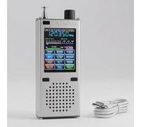 ATS200 All Band Radio with Aviation Band SSB, 2.4" Color Display & Built-in 820mm Antenna, SI4732+ESP32 Solution, FM/AM/LSB/USB Modes, RDS and Stereo Audio Output, for Portable Travel Use