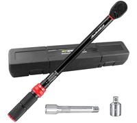 ATsafepro 1/2" Drive Torque Wrench Set,Car Wheel Torque Wrench 20-230 Nm with 3/8'' Adapter, Dual-Direction Adjustable 72 Tooth for Car Motorcycle,Truck,± 3% Accuracy