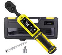 ATsafepro 3/8" Drive Digital Torque Wrench,0.9-60 Nm Torque Wrench, ±2% Accuracy, 5 Units LCD with Buzzer & LED Alerts for Bike,Moto,Car