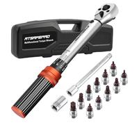 ATsafepro Bicycle Torque Wrench Set 5-25 Nm, 1/4 Inch Drive Click Torque Wrench Set with Dual Direction Adjustable 72 Tooth for Bike and Motorcycle Maintenance